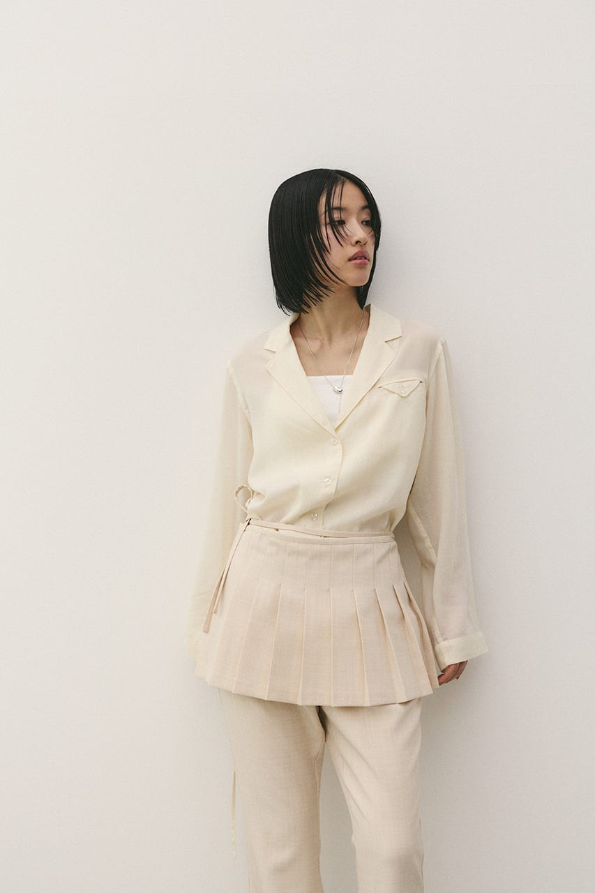 テーラーカラーオープンシャツ IVOY FREE