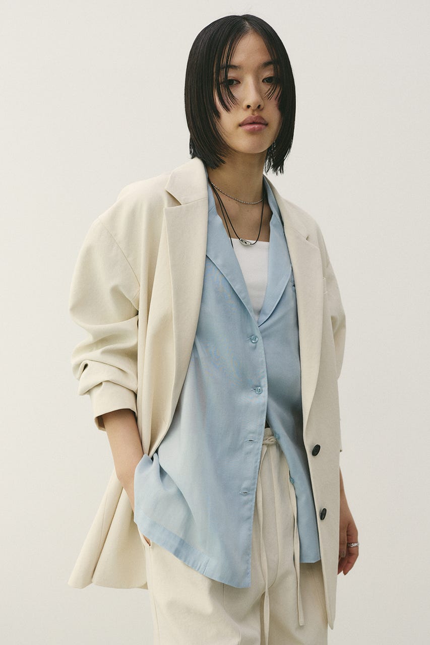 テーラーカラーオープンシャツ SAX FREE