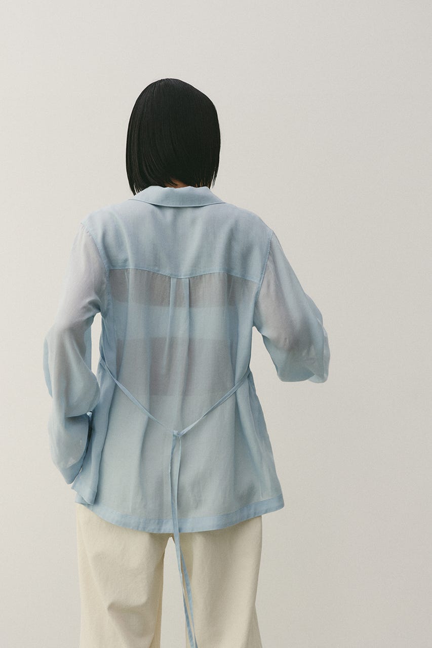 テーラーカラーオープンシャツ SAX FREE