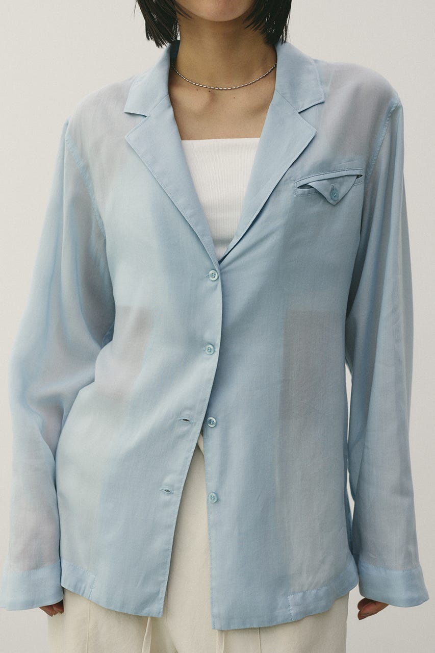 テーラーカラーオープンシャツ SAX FREE