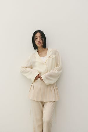 テーラーカラーオープンシャツ