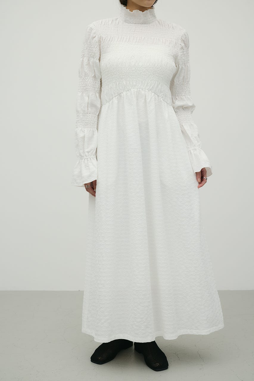 サッカーシャーリングワンピース WHT M