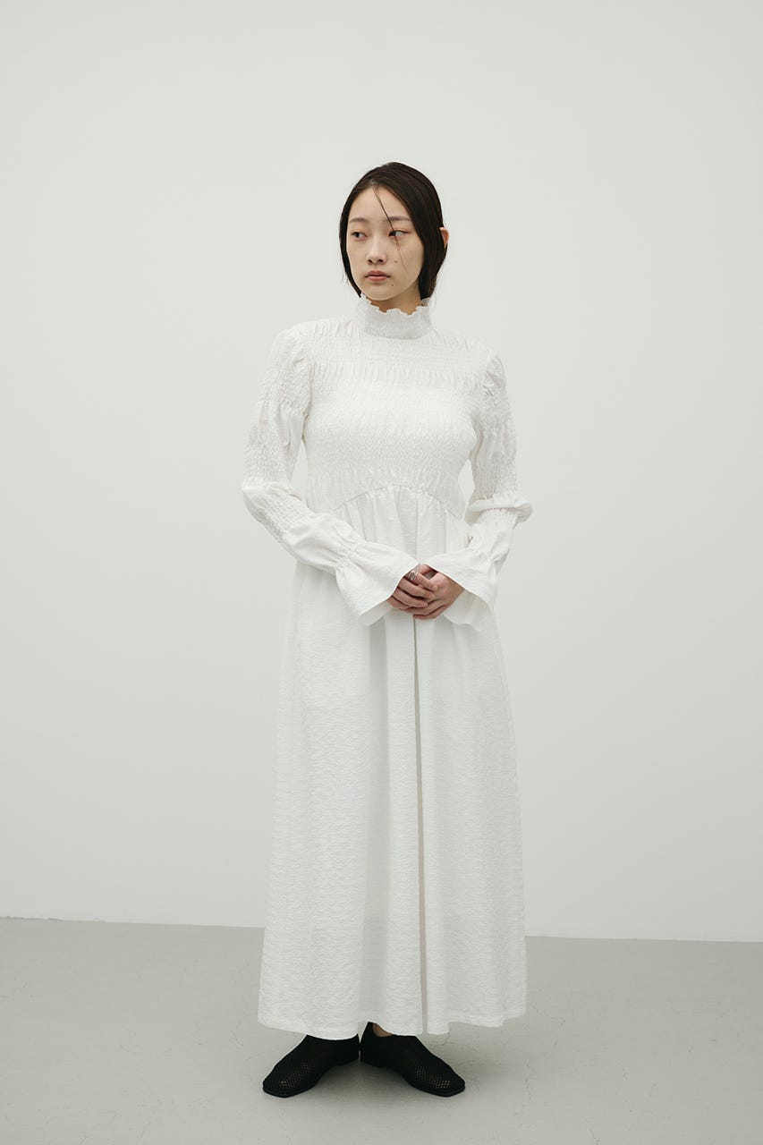 サッカーシャーリングワンピース WHT M