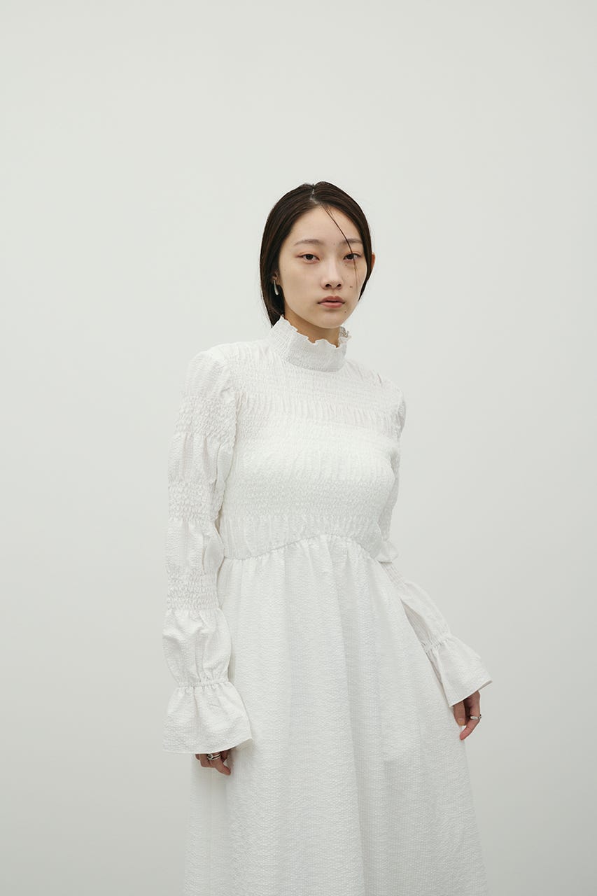 サッカーシャーリングワンピース WHT M