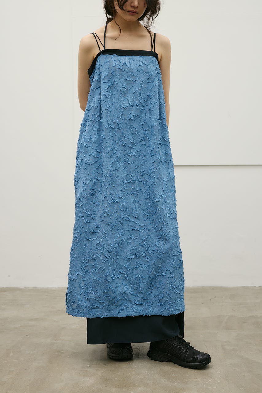 フラワーレースキャミワンピース BLU M