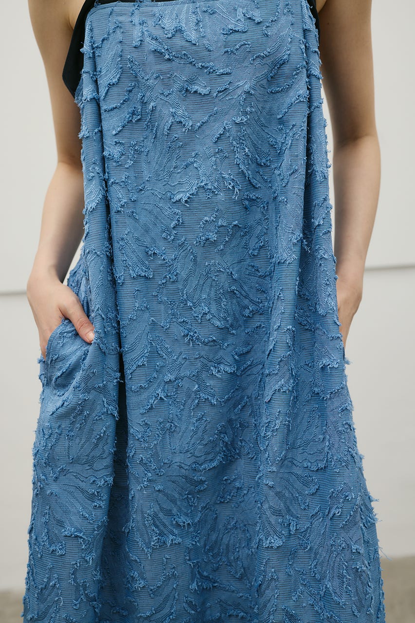 フラワーレースキャミワンピース BLU M