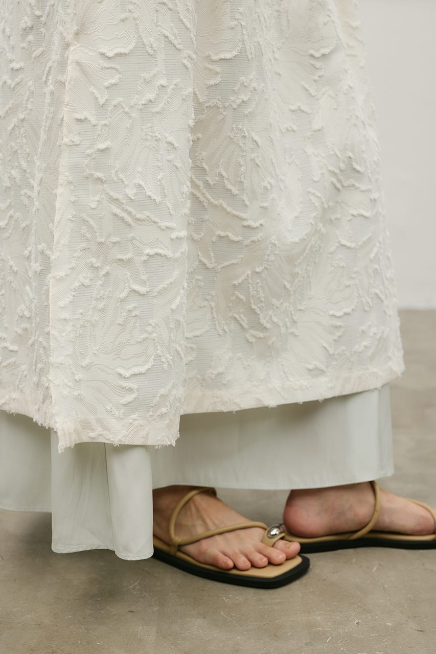 フラワーレースキャミワンピース IVOY M