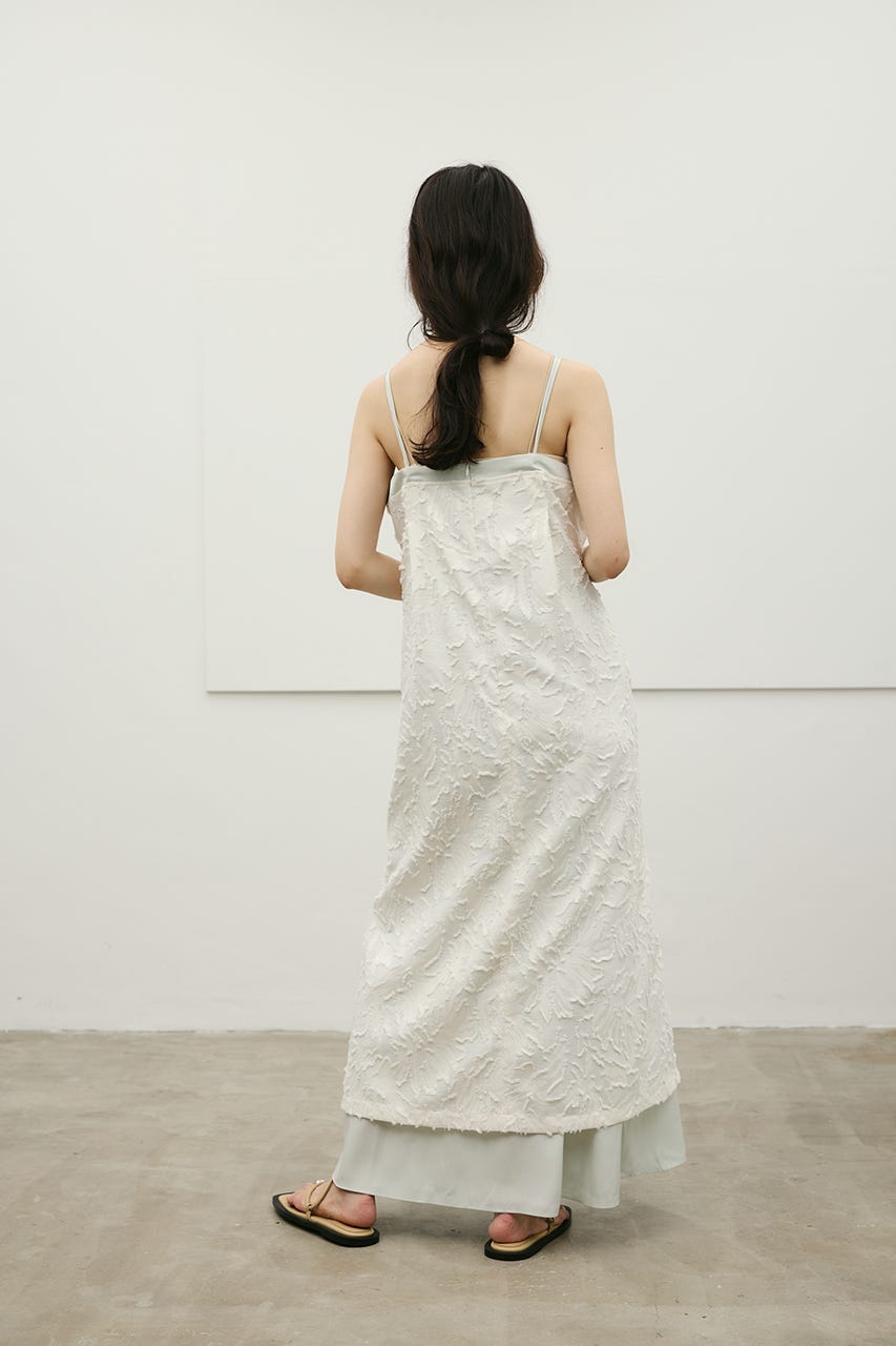 フラワーレースキャミワンピース IVOY M