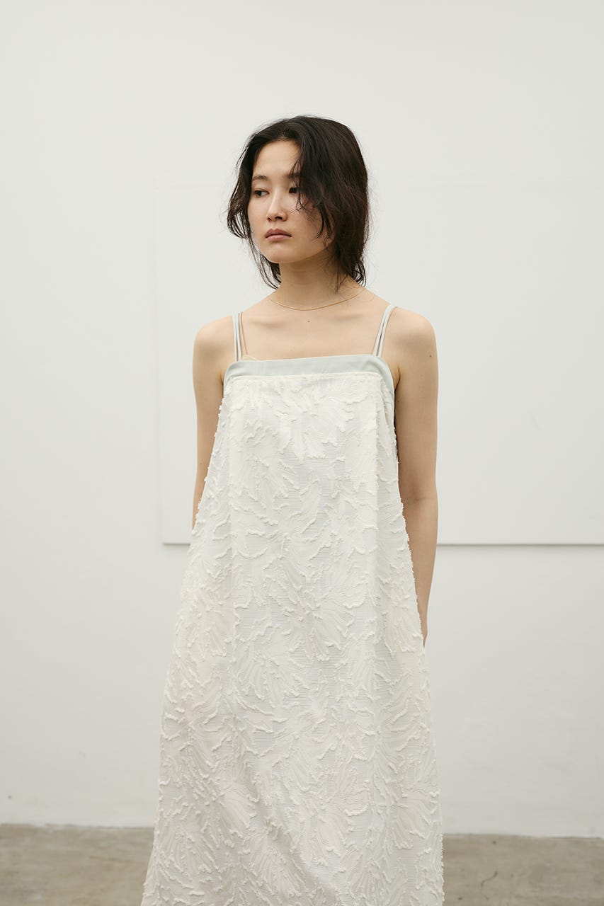 フラワーレースキャミワンピース IVOY M