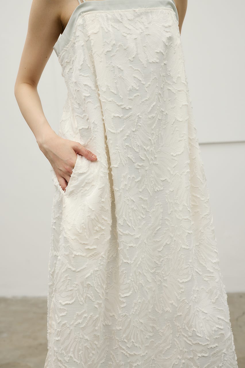 フラワーレースキャミワンピース IVOY M