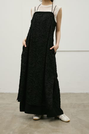 フラワーレースキャミワンピース