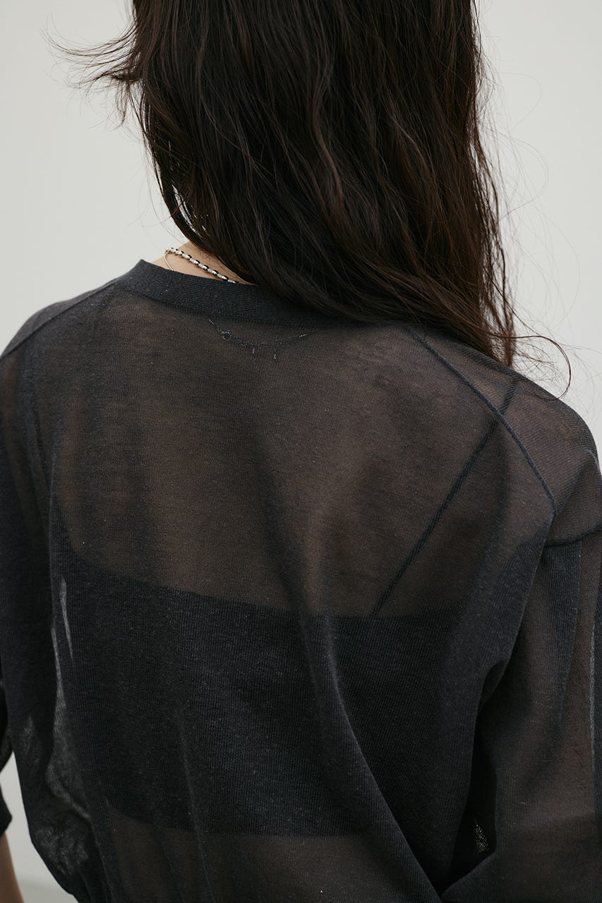 シアーフォルムニットカーデ C.GRY FREE