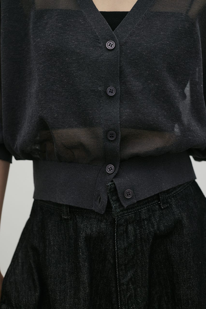 シアーフォルムニットカーデ C.GRY FREE