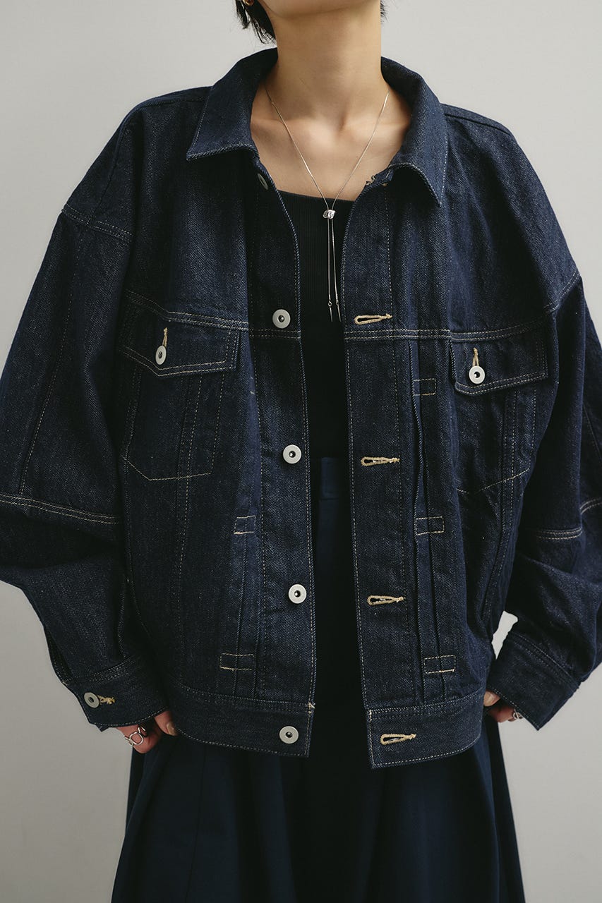 フォルムデニムジャケット IDG S