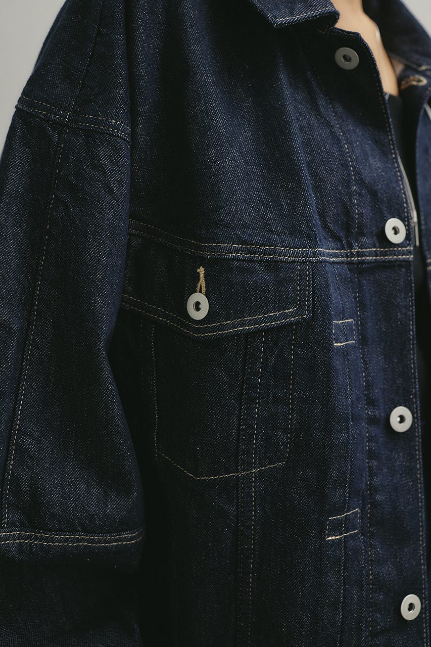 フォルムデニムジャケット IDG S