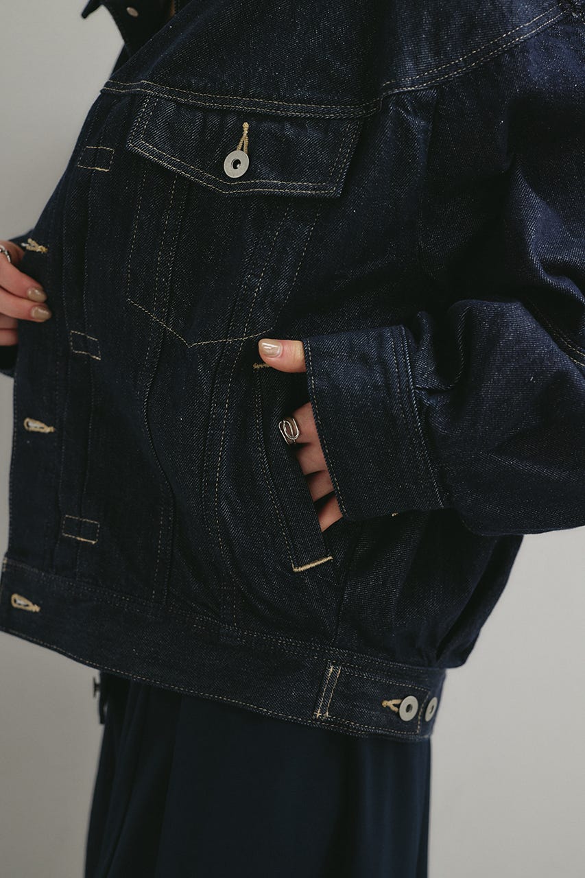 フォルムデニムジャケット IDG S