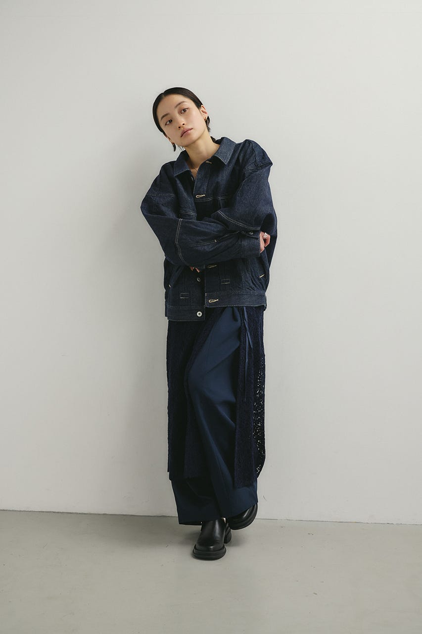 フォルムデニムジャケット IDG S