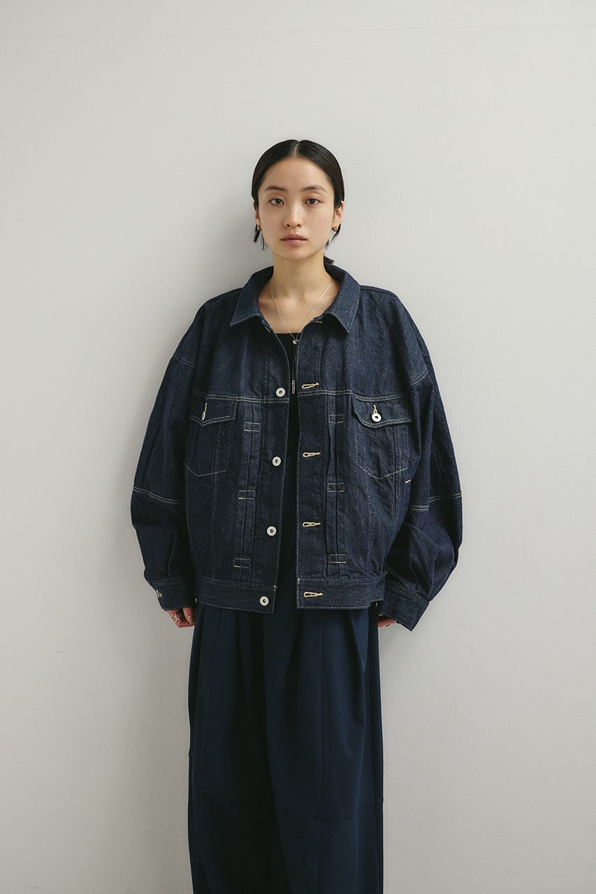 フォルムデニムジャケット IDG S