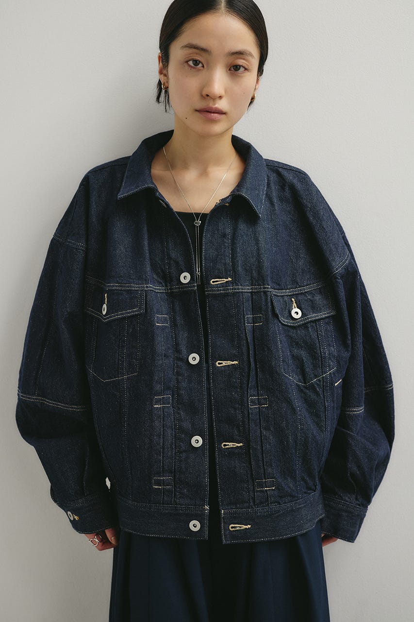 フォルムデニムジャケット IDG S