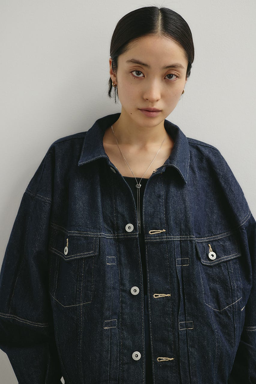 フォルムデニムジャケット IDG S