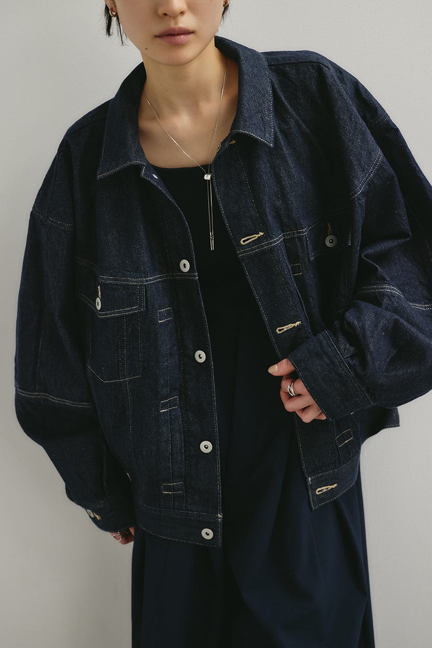 フォルムデニムジャケット IDG S