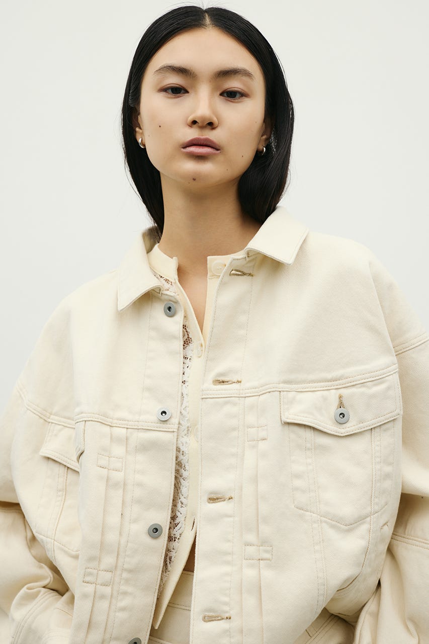 フォルムデニムジャケット IVOY M