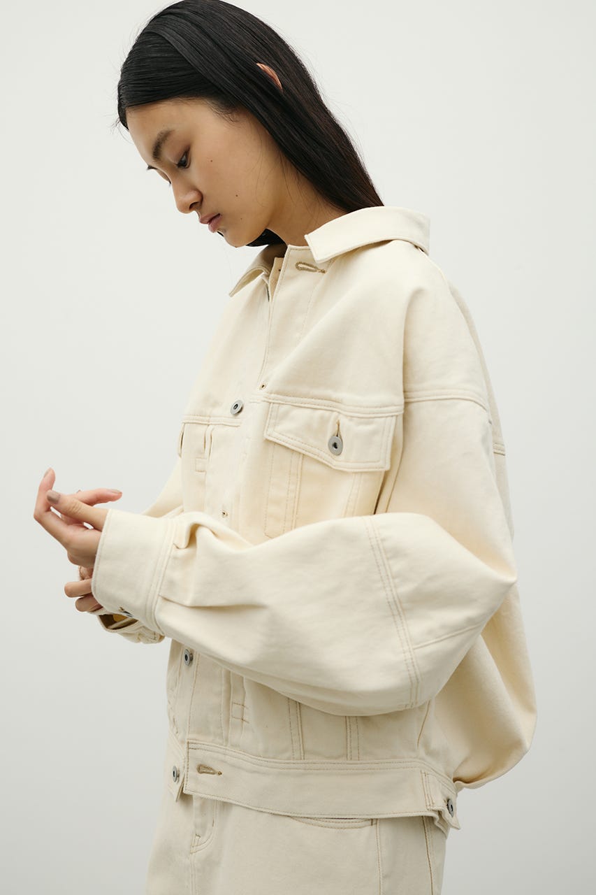 フォルムデニムジャケット IVOY M