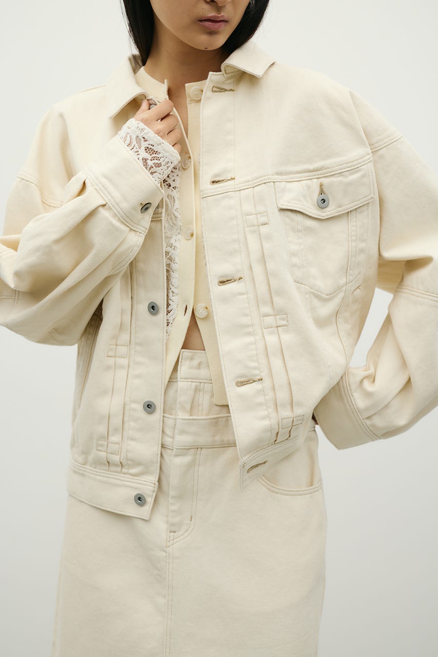 フォルムデニムジャケット IVOY M