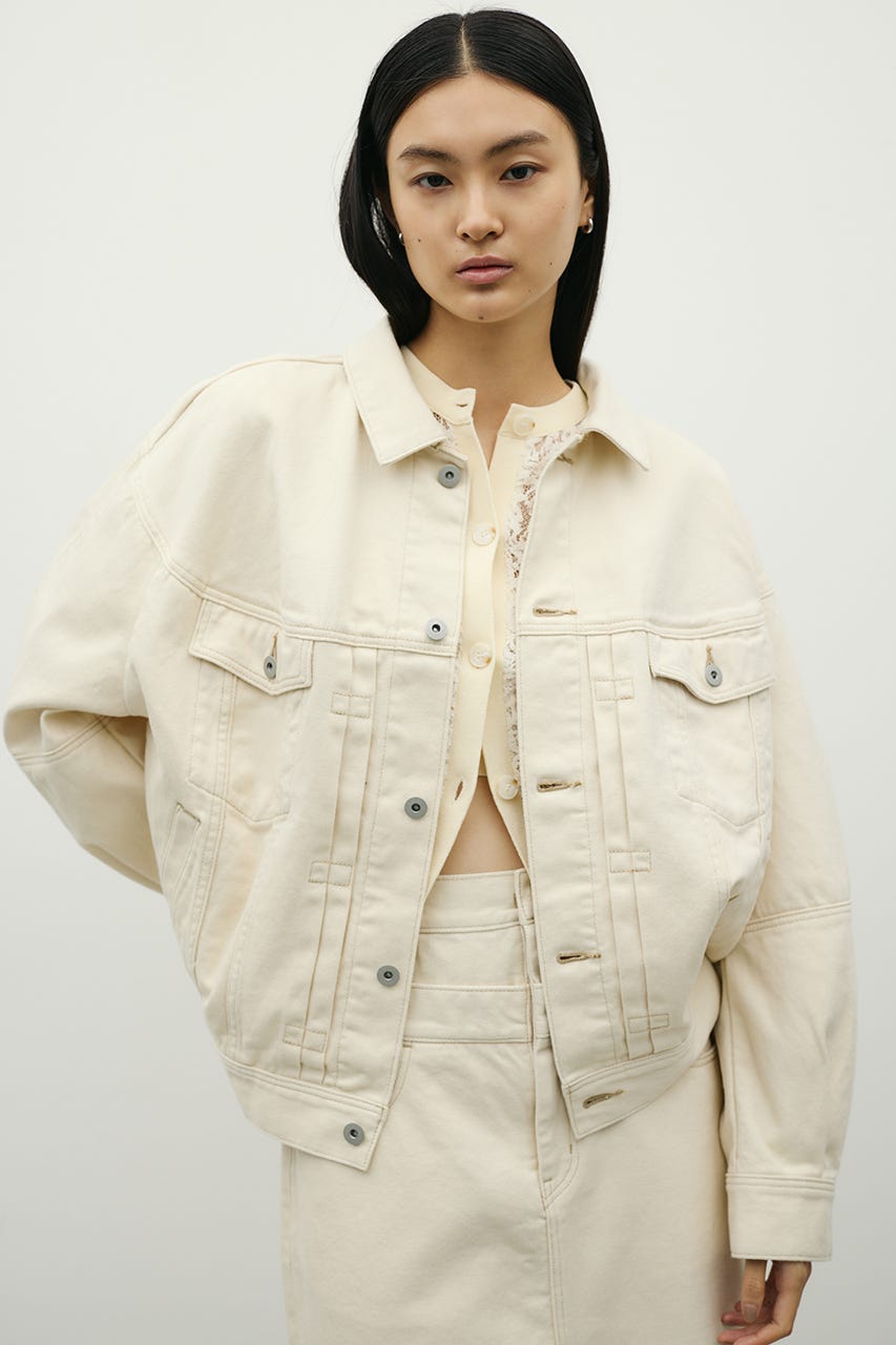 フォルムデニムジャケット IVOY M