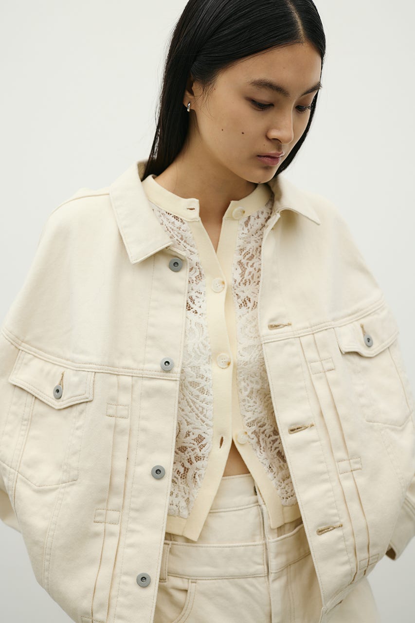 フォルムデニムジャケット IVOY M