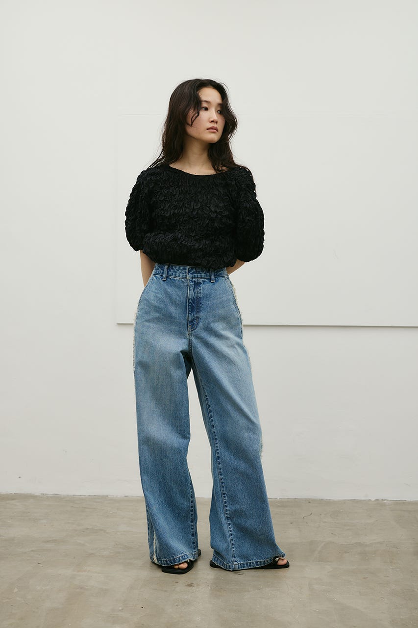 フラッフィーショートトップ BLK FREE