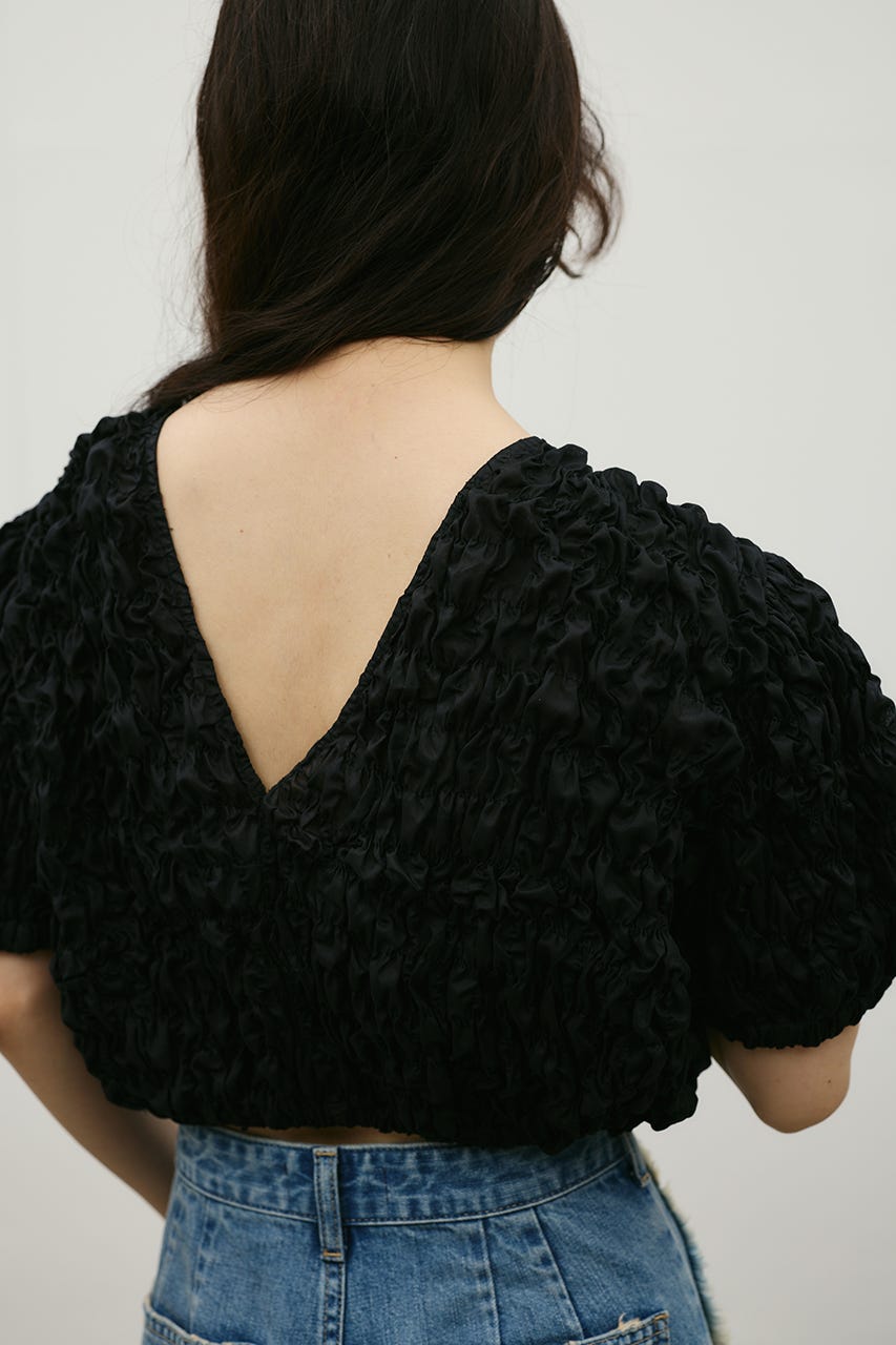 フラッフィーショートトップ BLK FREE