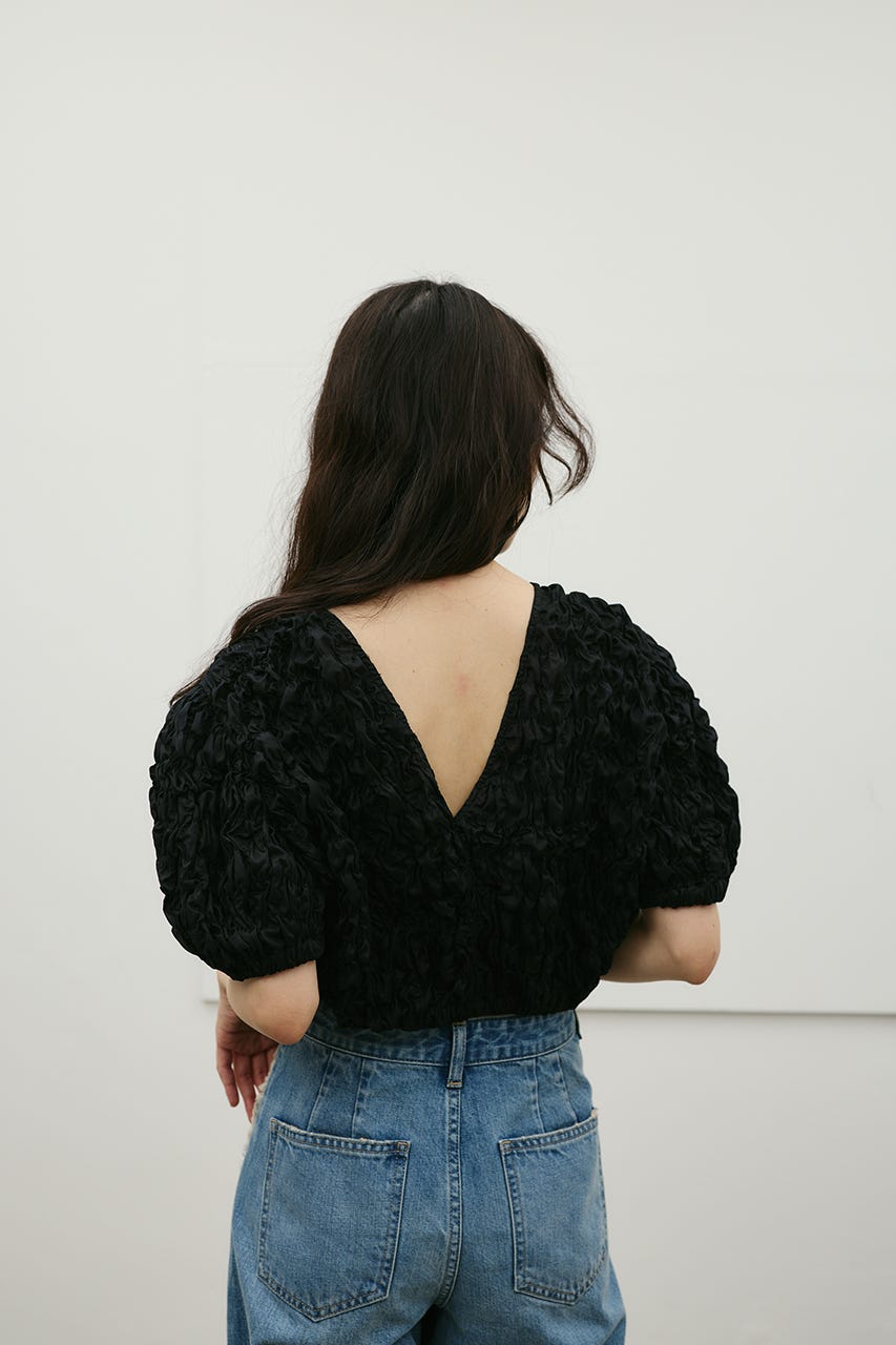 フラッフィーショートトップ BLK FREE