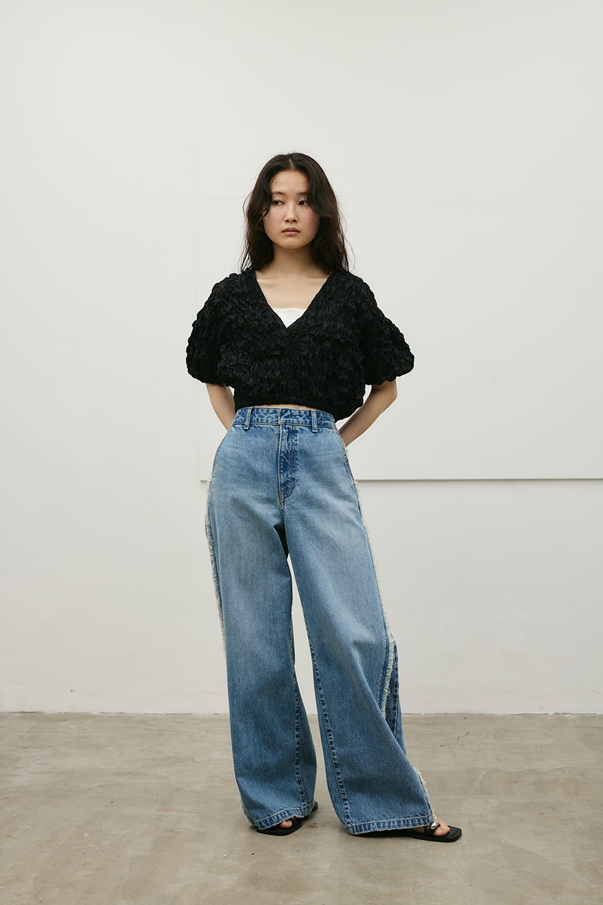 フラッフィーショートトップ BLK FREE