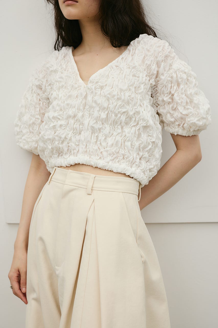 フラッフィーショートトップ WHT FREE