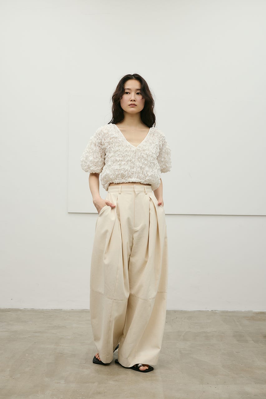 フラッフィーショートトップ WHT FREE