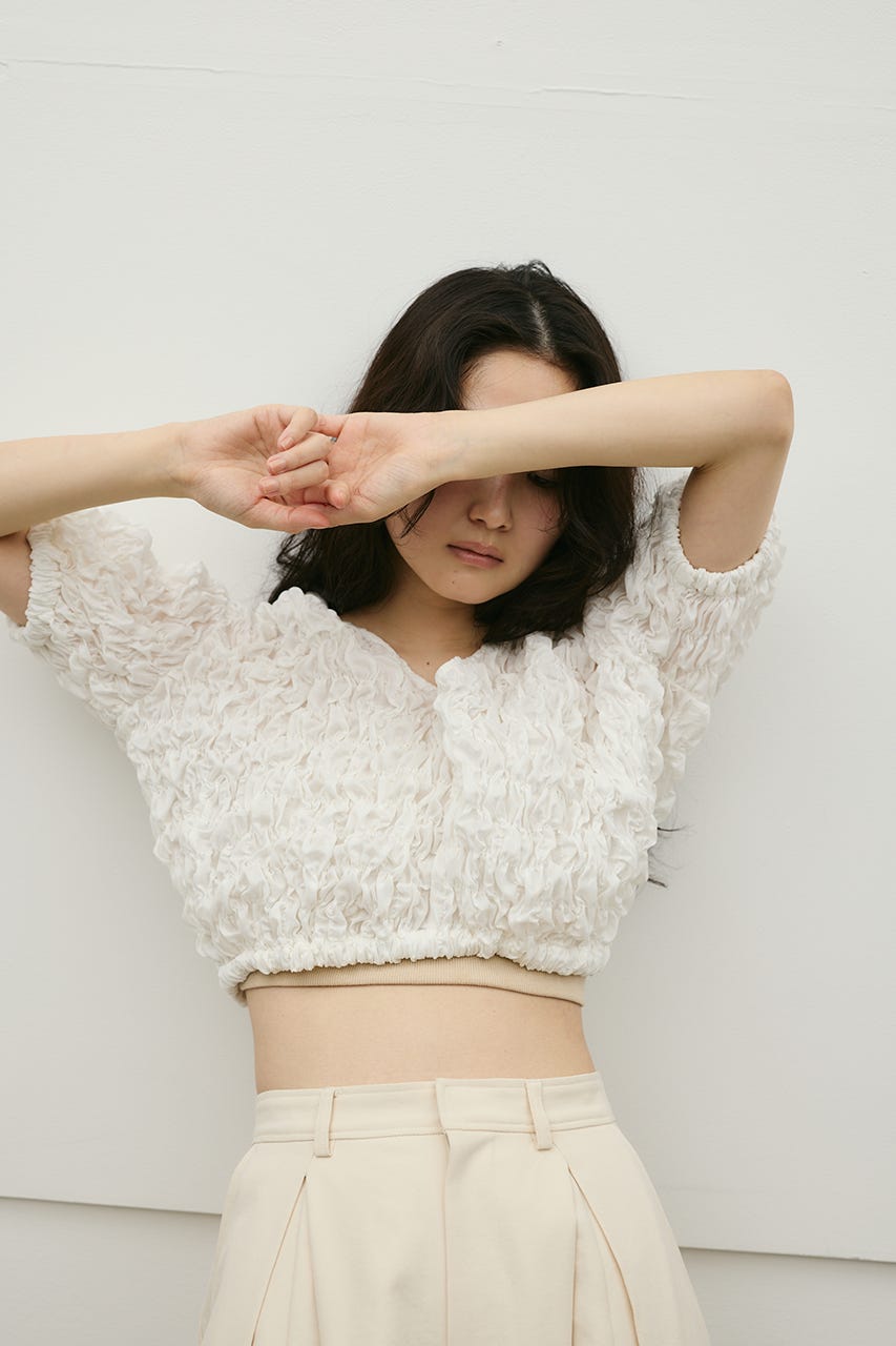 フラッフィーショートトップ WHT FREE