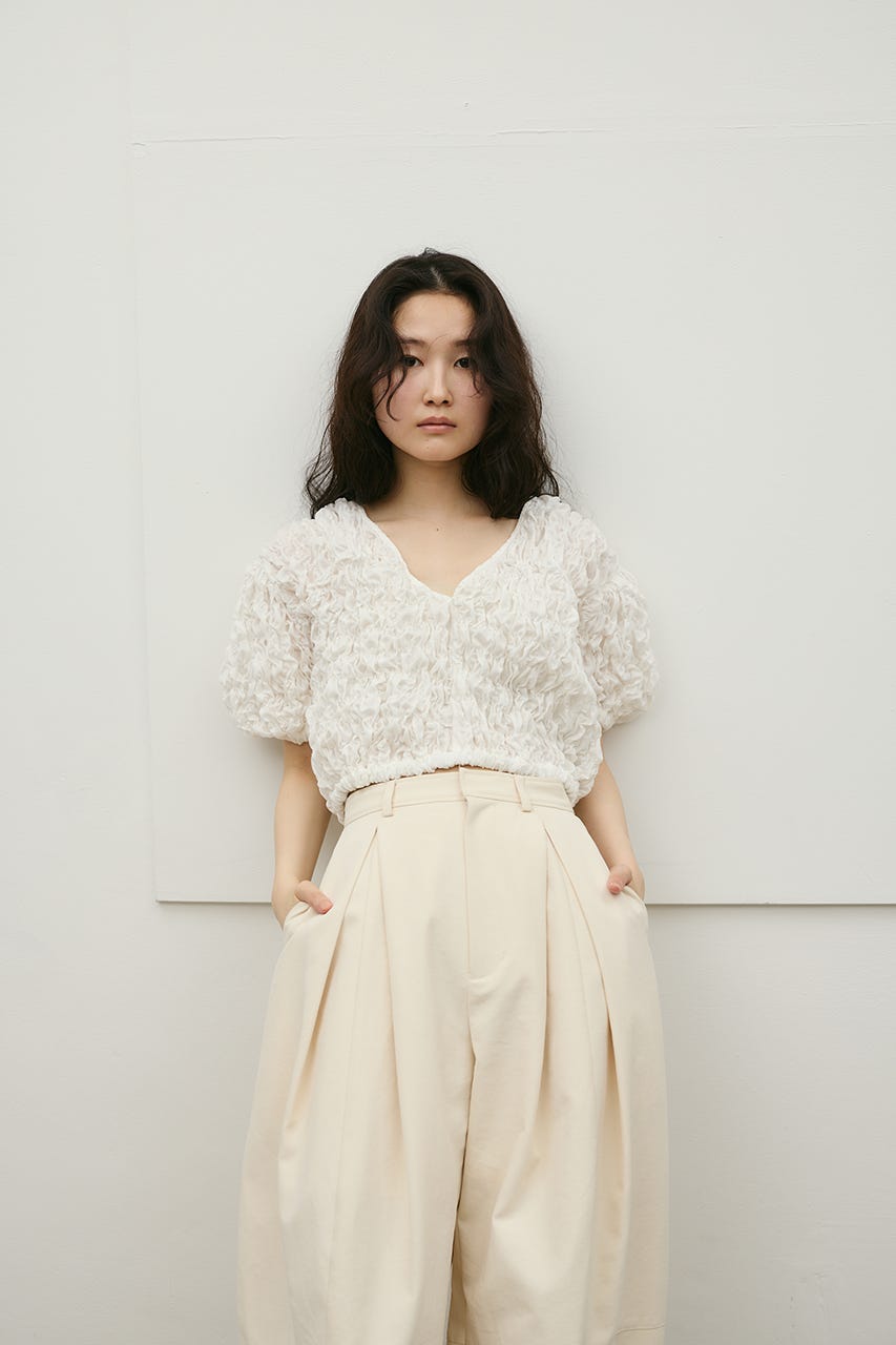 フラッフィーショートトップ WHT FREE