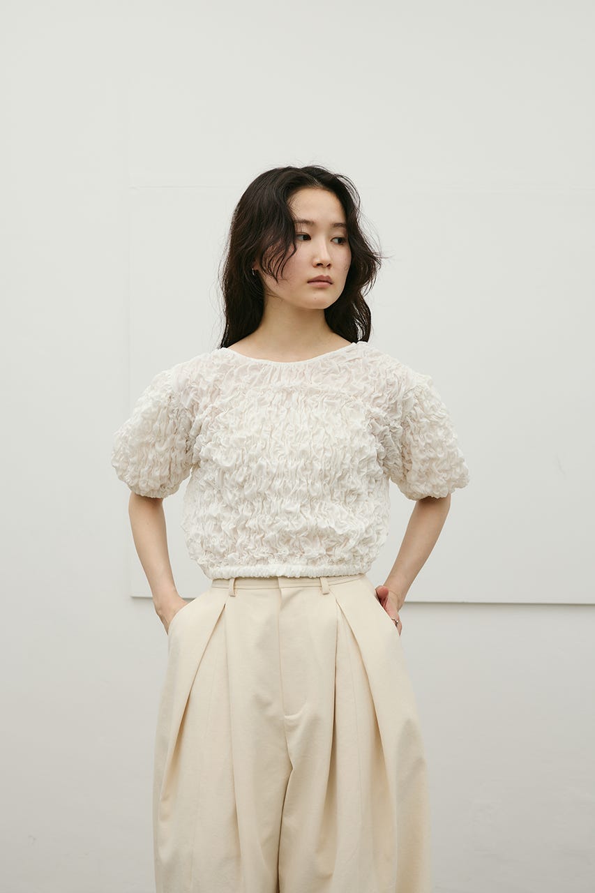 フラッフィーショートトップ WHT FREE