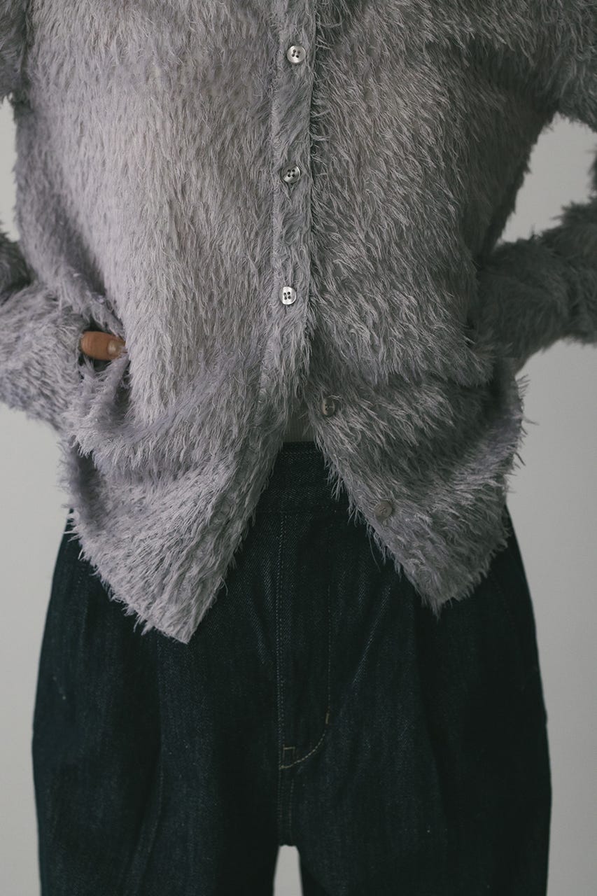 フリンジフェザーシャツ PUR FREE