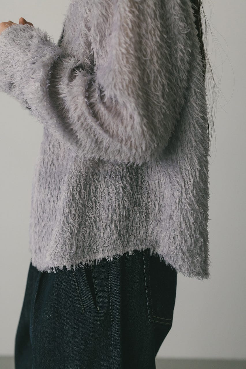 フリンジフェザーシャツ PUR FREE