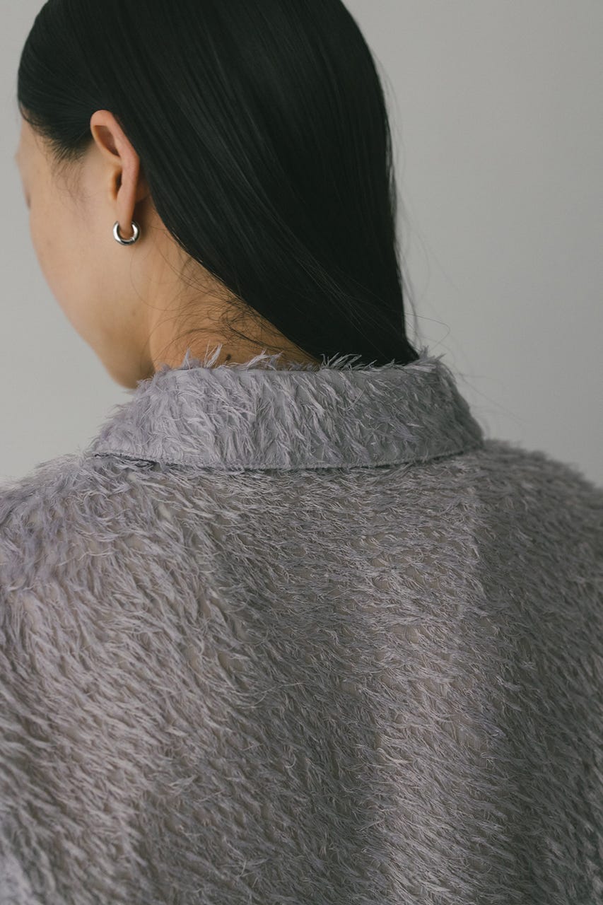 フリンジフェザーシャツ PUR FREE