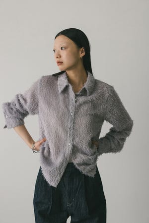 フリンジフェザーシャツ