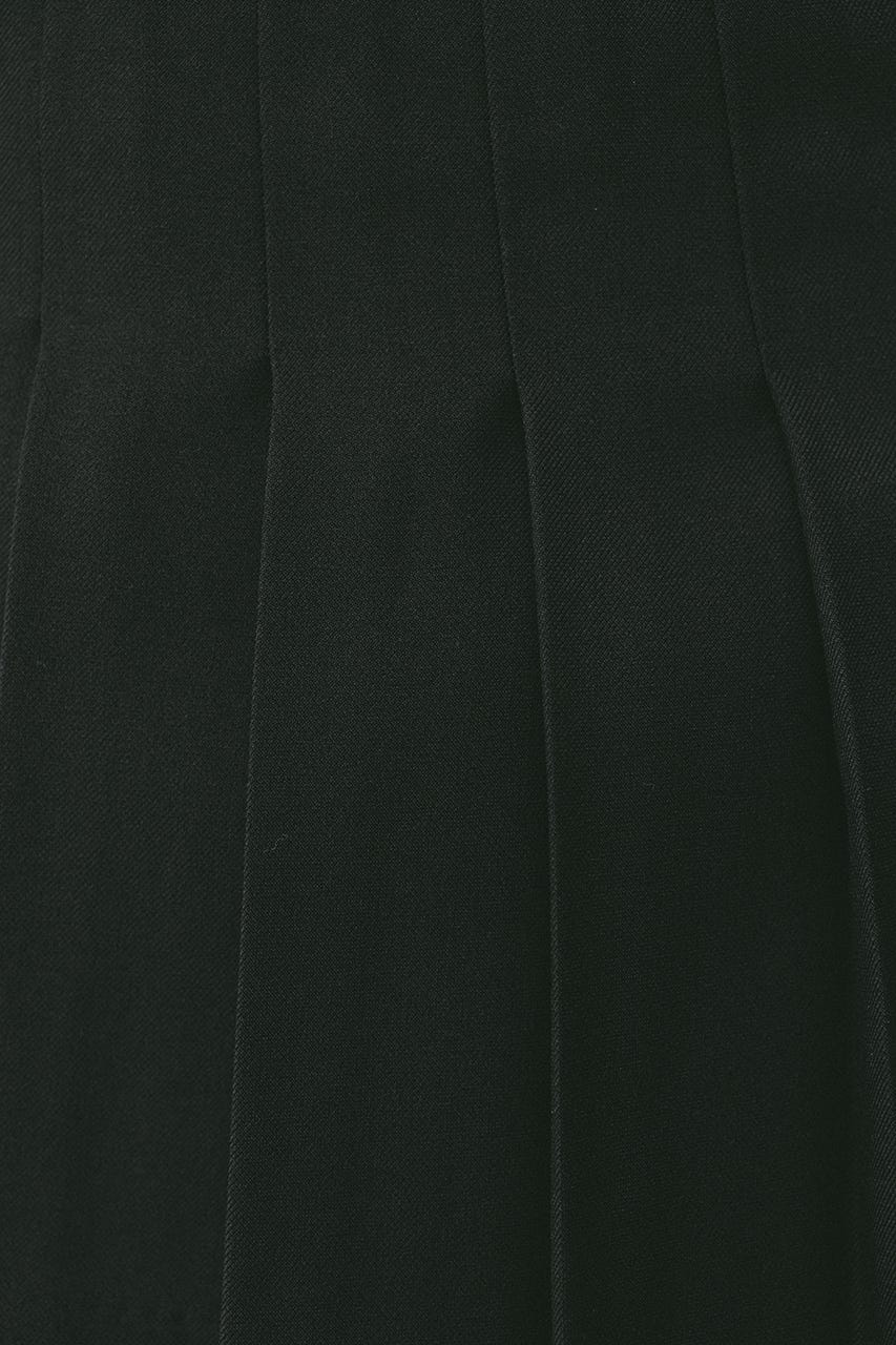 プリーツスカートレイヤードパンツ BLK S