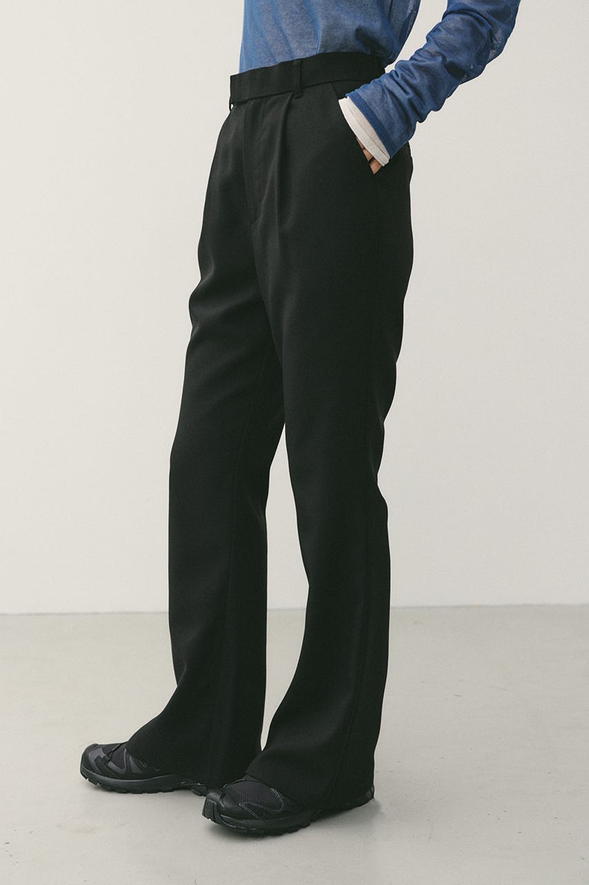 プリーツスカートレイヤードパンツ BLK S