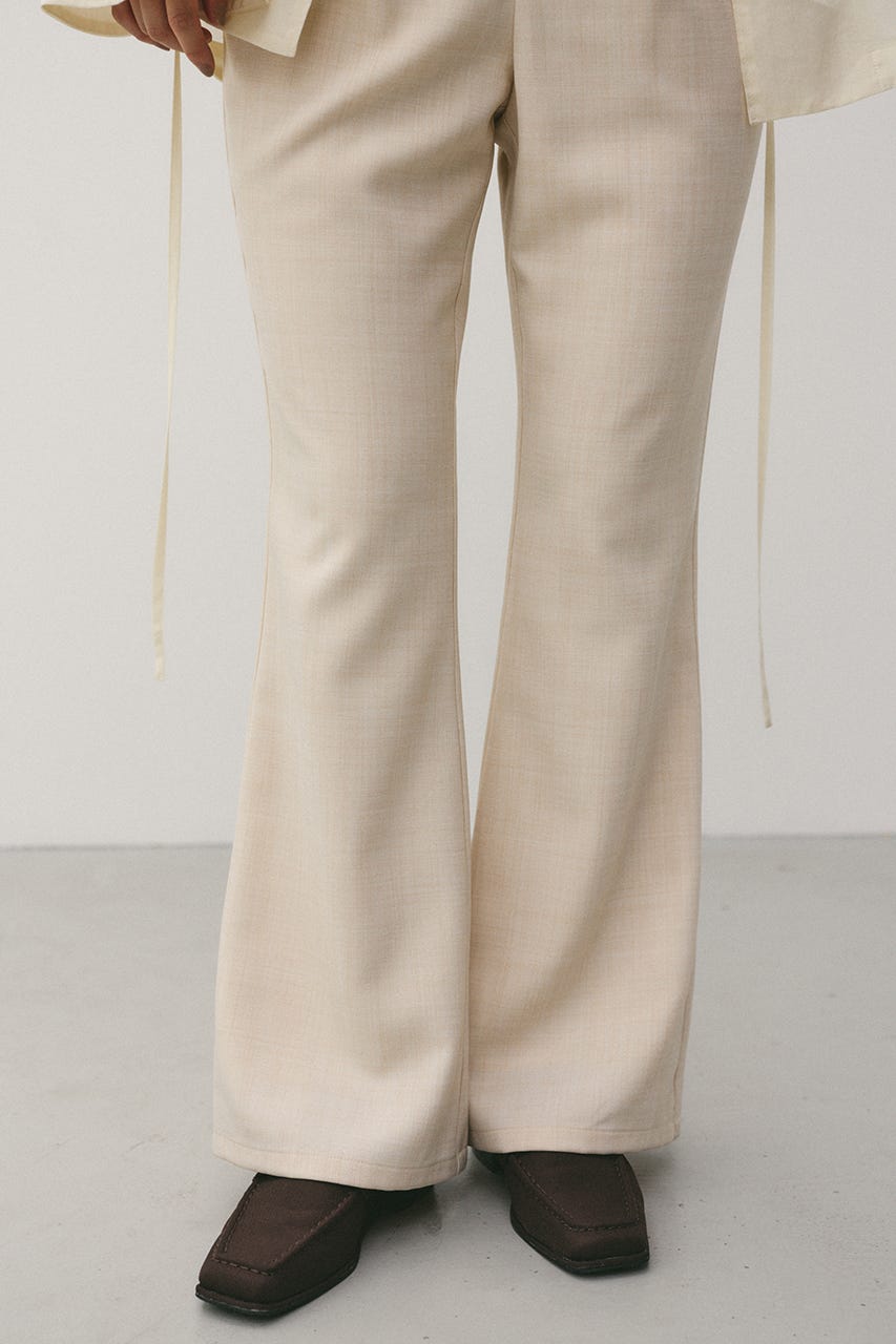 プリーツスカートレイヤードパンツ L/BEG M