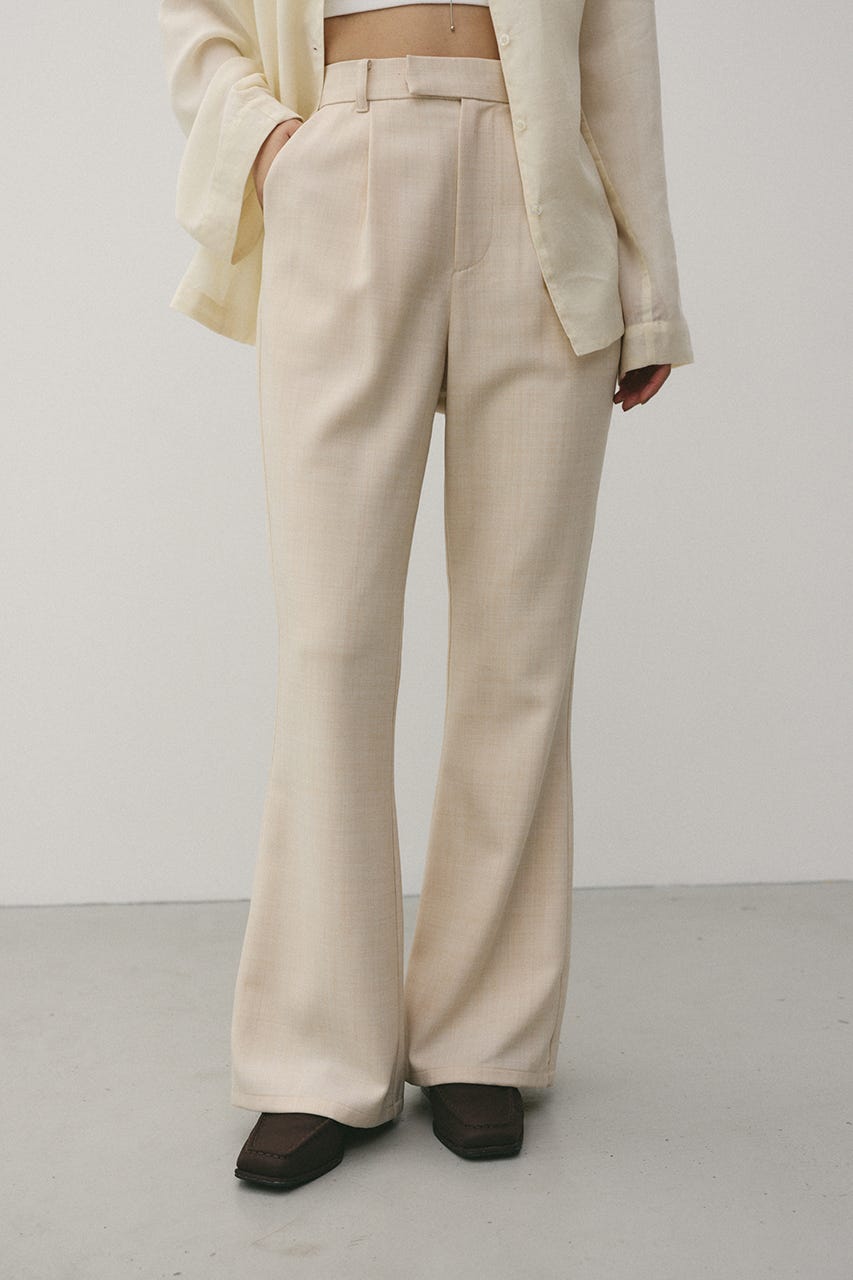 プリーツスカートレイヤードパンツ L/BEG M