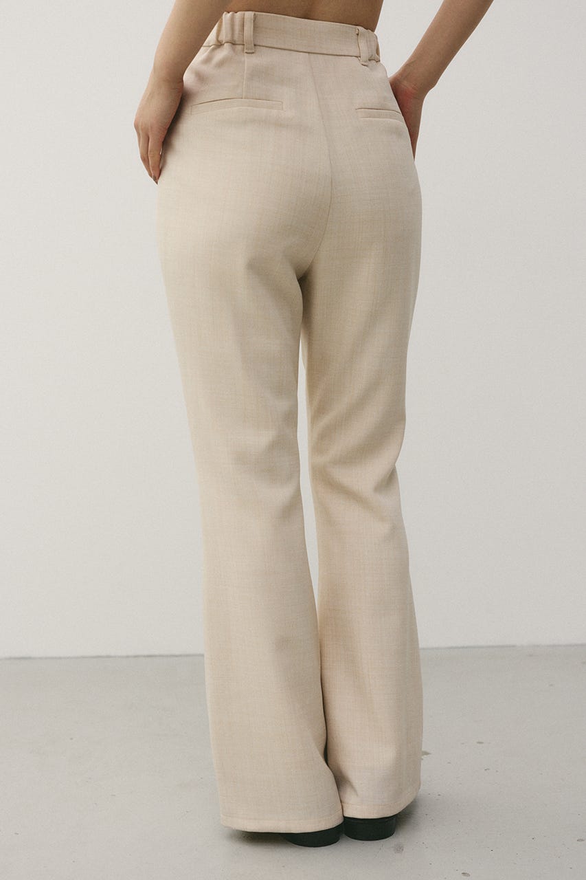 プリーツスカートレイヤードパンツ L/BEG M