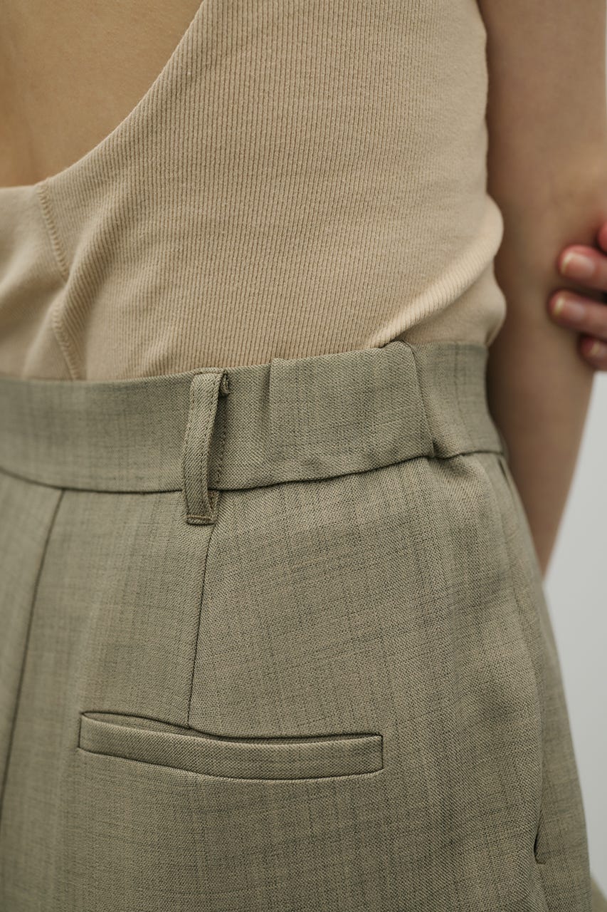 プリーツスカートレイヤードパンツ L/KHA M