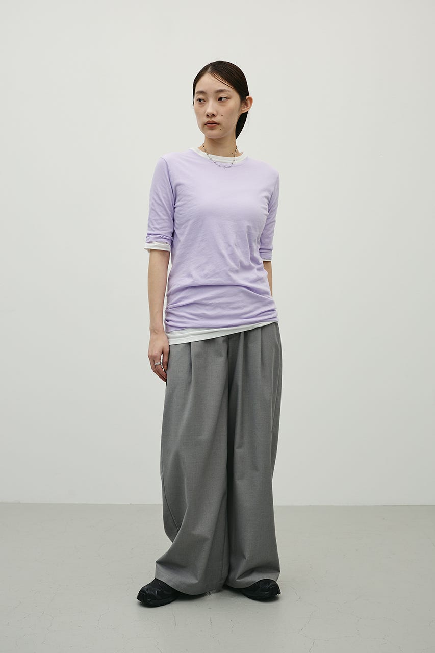 レイヤードローウエストパンツ GRY M